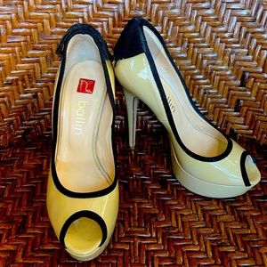 Italian brand from Padova Italy. Sexy Platform with bow detail at heel